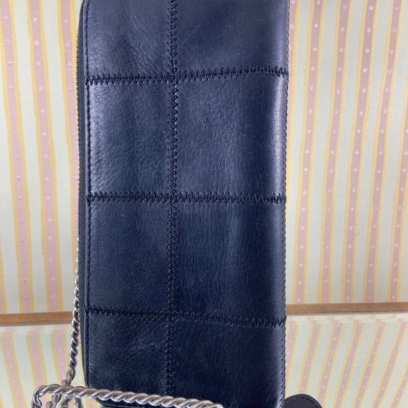 Co-Lab Black Leather Patchwork Wallet - Picture 13 of 14